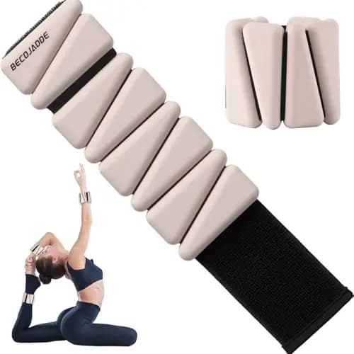 BECOJADDE Gewichtsmanschetten Set 2×0,45 kg verstellbar