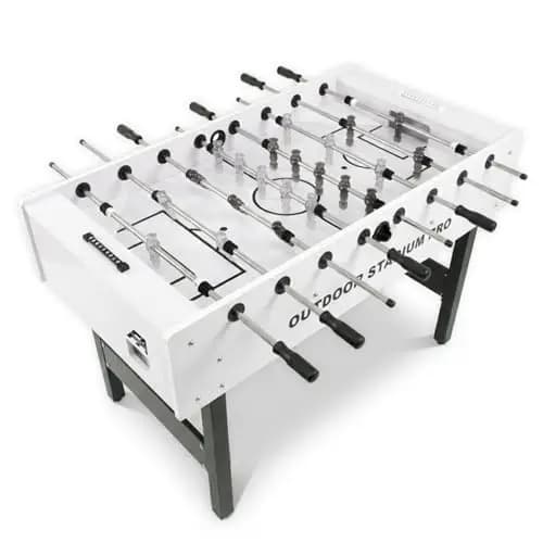 Kickertisch Outdoor Stadium Pro, Outdoor Fußballtisch wasserfest in Turniergröße, Outdoor Kicker Profi für draußen und drinnen 138,2 x 72,1 x 88 cm