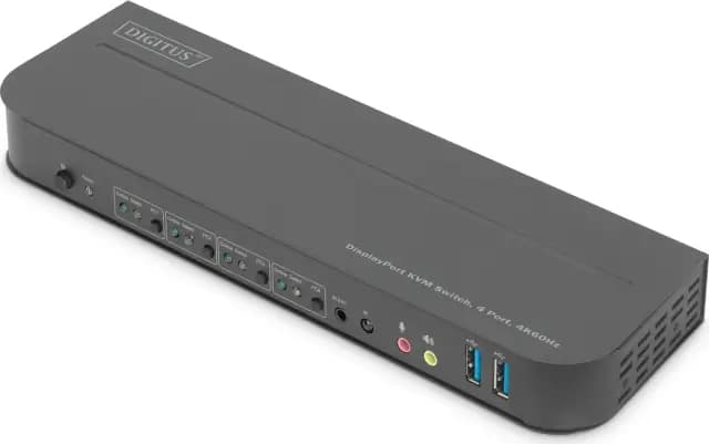 Digitus 4K 60Hz DisplayPort USB KVM-Switch 4-Port