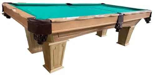 8 Ft. Tunierpoolbillard Billardtisch Poolbillard Farbe: Natur Tuch Grün Maß: 254x142cm Pool Billard Modell Wingate Nr.12 mit 3cm starken Schieferplatten