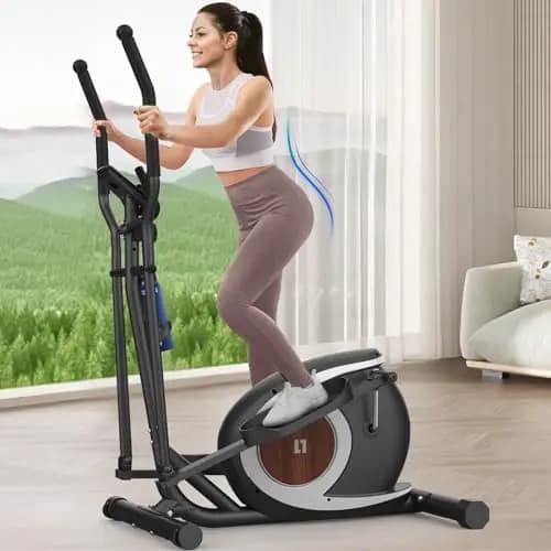 Cowmew Magnetischer Ellipsentrainer Crosstrainer 6KG Schwungrad