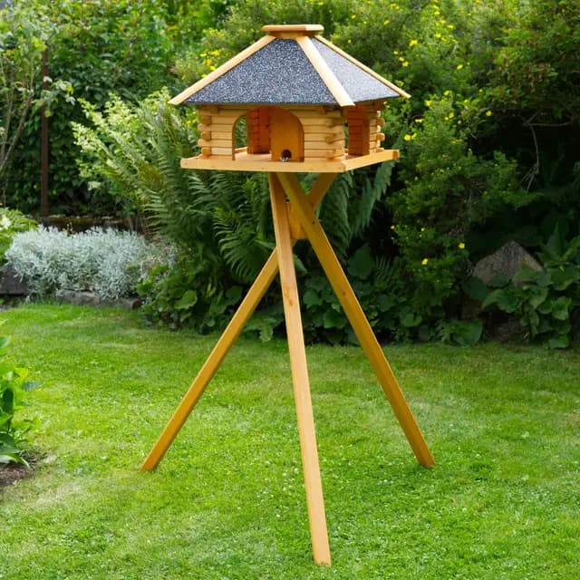 Vogelhaus V20 2 (Vogelhaus mit Ständer, Dach Stein anthrazit/grau)