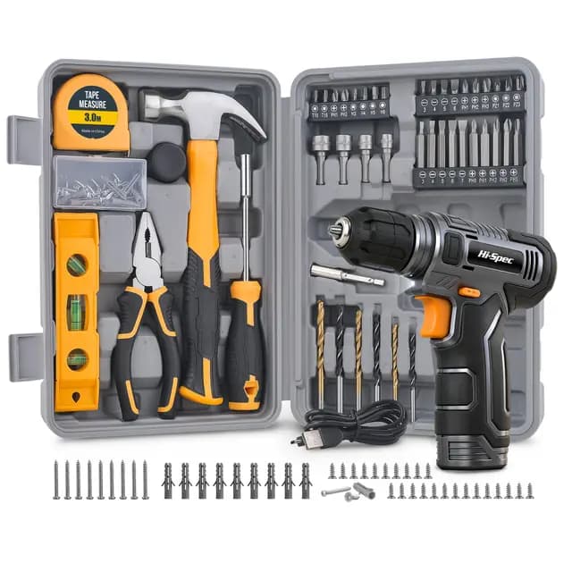 Hi-Spec 8V Akkuschrauber Set