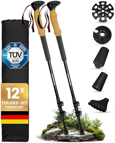 Alpenwert Teleskop Wanderstöcke