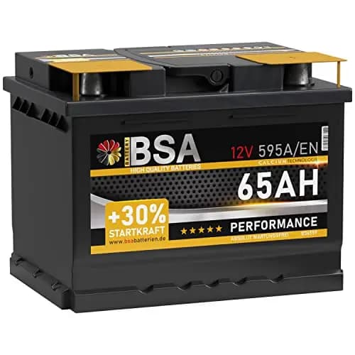 BSA 65Ah 12V Starterbatterie