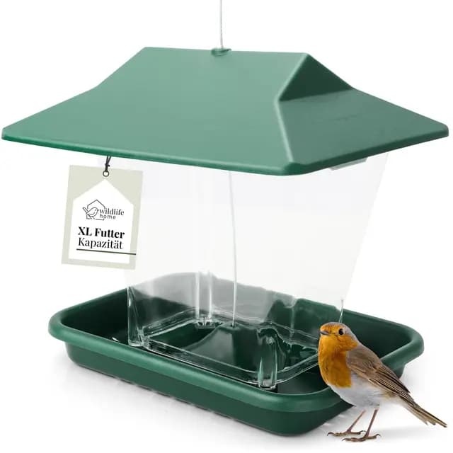 Wildlife Home Vogelfutterhaus Pagode Grün – Bild 1