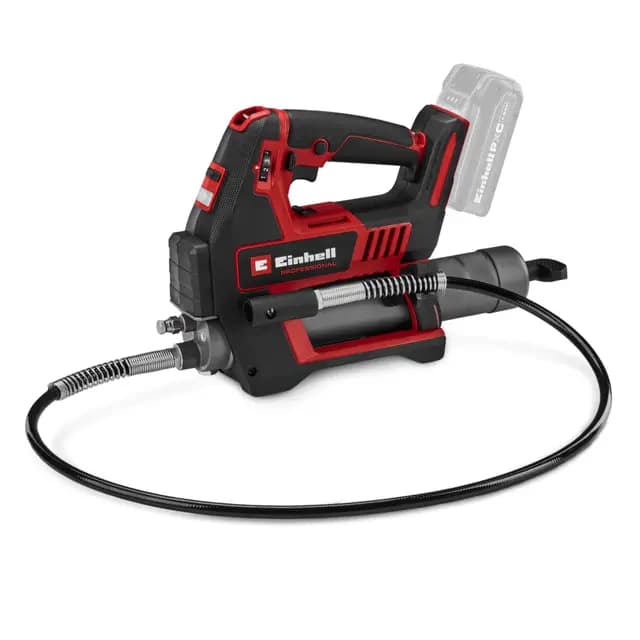 Einhell Professional Akku-Fettpresse TP-GR 18/690 Li - Solo Power X-Change (18 V, max. 690 bar/10000 PSI, max. 295 ml/min Auspressmenge, Fettmengenregulierung, 2 Gänge)