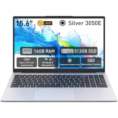 Auusda 15,6 Zoll Laptop