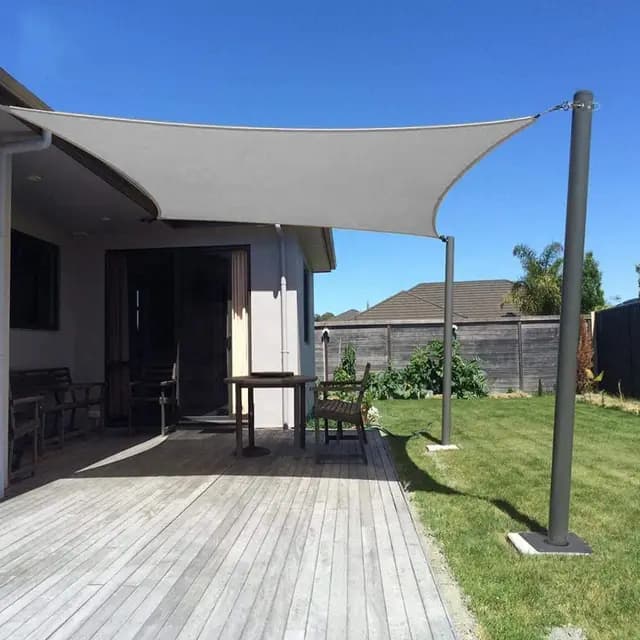 Dripex Sonnensegel 4x5m Grau