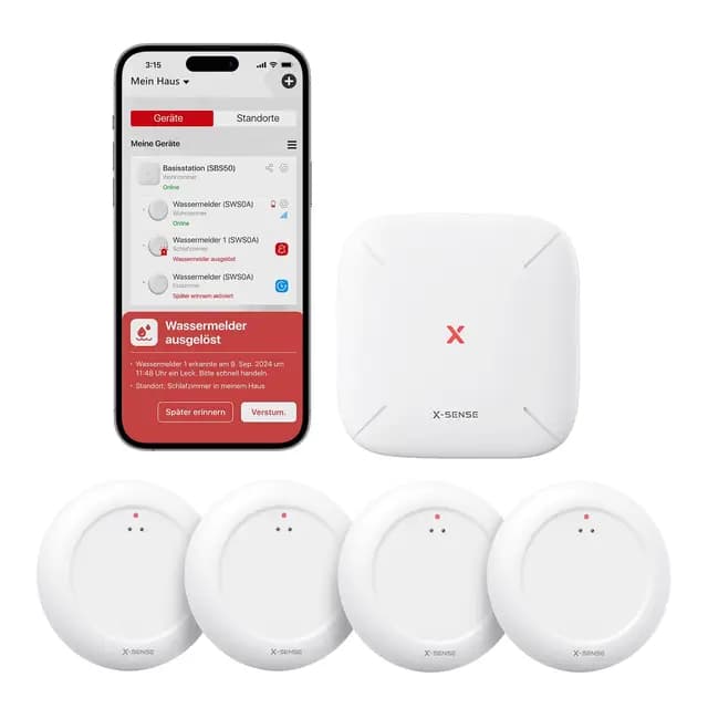 X-Sense SWS0A41 Wassermelder Set – Bild 1
