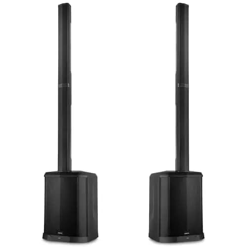 Vonyx VX822 Column Speaker System - 2er Set - PA Anlage Aktiv, 1800 Watt Line Array Säulenlautsprecher, 12 Zoll Subwoofer, Stereo Pairing, Bluetooth 5.0, DJ Anlage Komplett, PA Lautsprecher