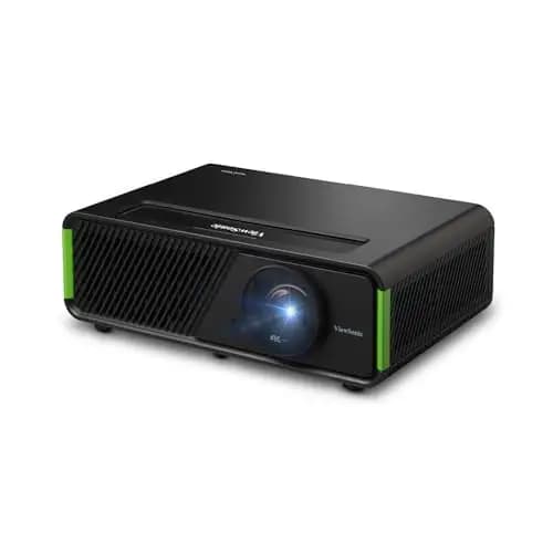 ViewSonic X1-4K Pro Echter 4K Beamer mit Google TV, 2500 ANSI Lumen, 240 Hz, HDR, 4.2 ms Eingabeverzögerung, Auto Keystone, 60000 Stunden LED-Lebensdauer, für Heimkino & Gaming