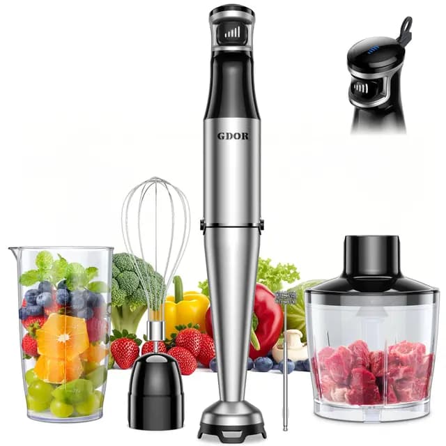 GDOR HB-8805 Stabmixer 5-in-1 1100 W Edelstahl – Bild 1
