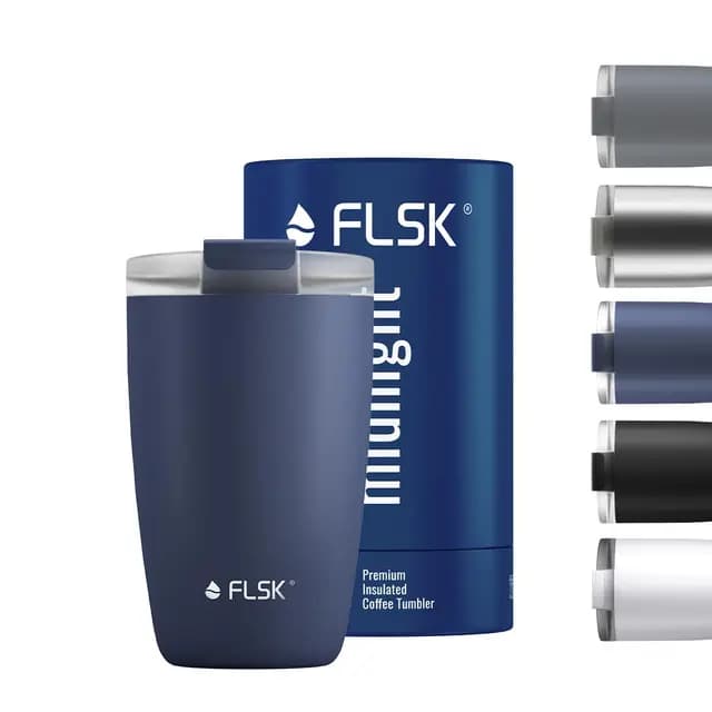 FLSK Thermobecher Edelstahl 350 ml Midnight