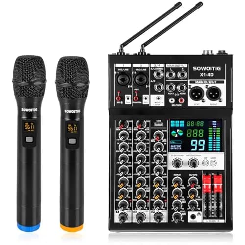 SOWOITIG 4-Kanal Audiomixer