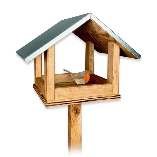 Gartenetage GE20380 Standfutterhaus mit Metalldach – Bild 1