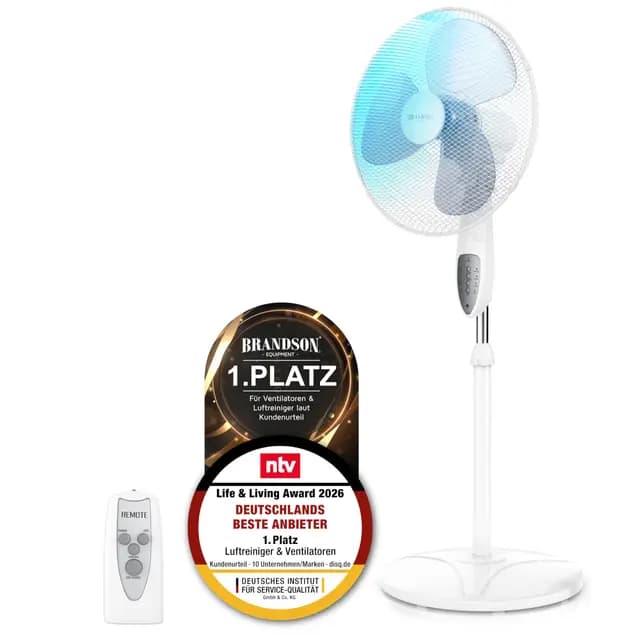Brandson Standventilator mit Fernbedienung