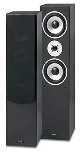 Fenton SHFT60B - Säulenlautsprecher Set, HiFi Lautsprecher Tower Speaker, 500 Watt, 2X 6,5 Zoll Stereo 3-Wege, für Surroundsystem und Soundanlage, Schwarz