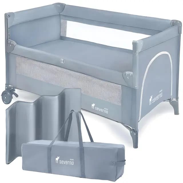 SEVERNO Kinderreisebett 2-in-1