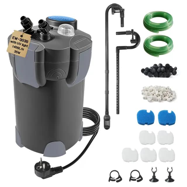 EXLECO Außenfilter Aquarium