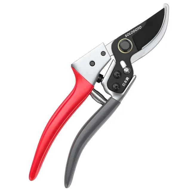 SOLODOTO Profi Gartenschere Bypass 25 mm SK5-Kohlenstoffstahl