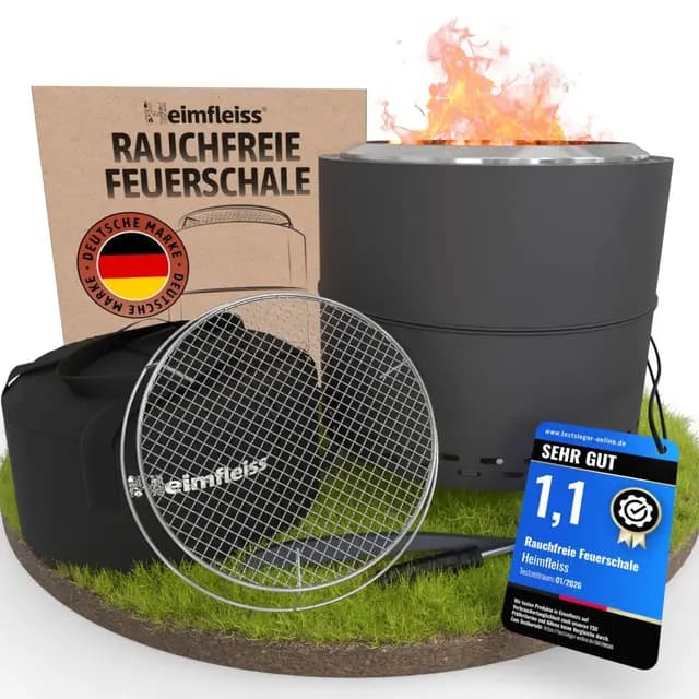 Heimfleiss Edelstahl Feuerschale – Bild 1