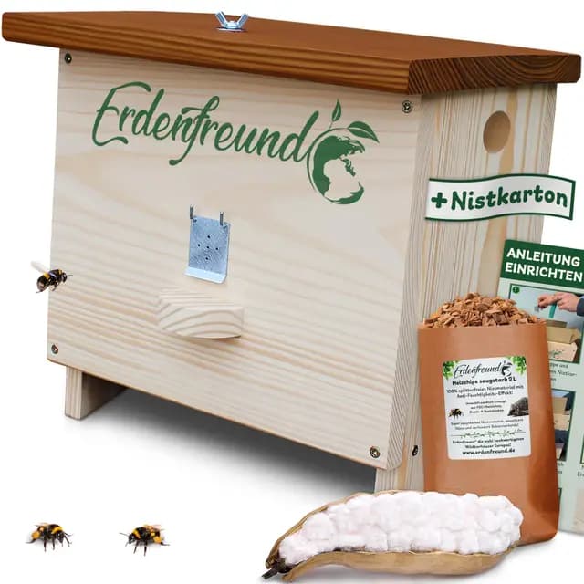 Erdenfreund Hummelhaus Modern mit Räuberschutz – Bild 1