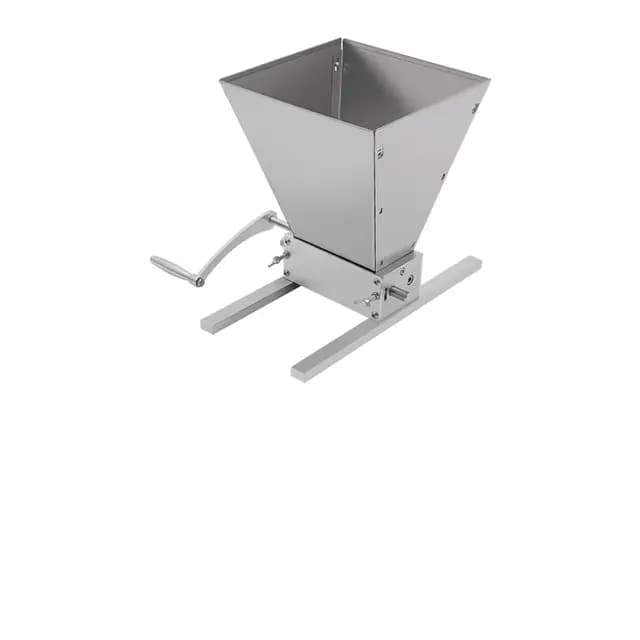 4L Manuelle Getreidemühle, Getreidequetsche, Malzmühle, Futtermühle, Edelstahl Verstellbare Grainmühle, Maismühle, Schrotmühle, mit Kurbelgriff, für Getreide, Mais, Gewürze, Kräuter, Kaffee