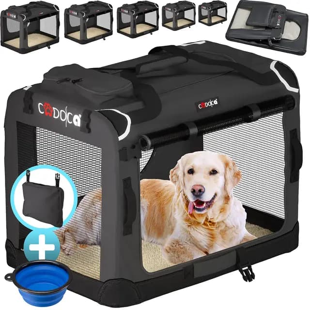 Cadoca Faltbare Hundebox Anthrazit