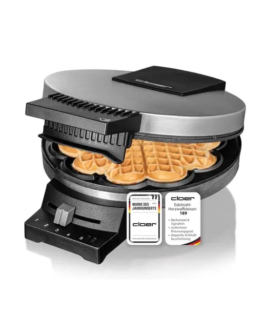 Cloer 189 Herzwaffeleisen