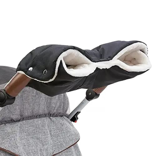 Handwärmer Kinderwagen, Winddichte Kinderwagen Handwärmer mit Fleece-Design, Universal Atmungsaktive Handschuhe Kinderwagen, Wasserdichter Handmuff für Kinderwagen, Buggys, Fahrradanhänger