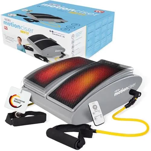 DR. HO’S MotionCiser® Fit | Elektrisches Fußmassagegerät mit Gehsimulation | Bein-, Waden- & Fußmassage | 10 Vibrationsstufen | Infrarot-Wärme 30–50 °C | Fussmassagegerät inkl. Trainingsbändern