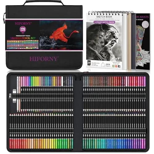 HIFORNY 128-teiliges Buntstifte-Set