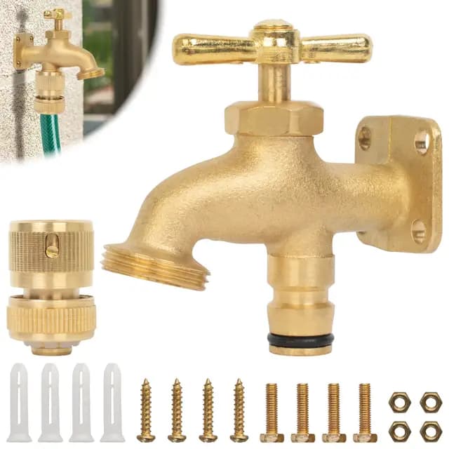 BLOSTM Messing-Wasserhahn für Garten