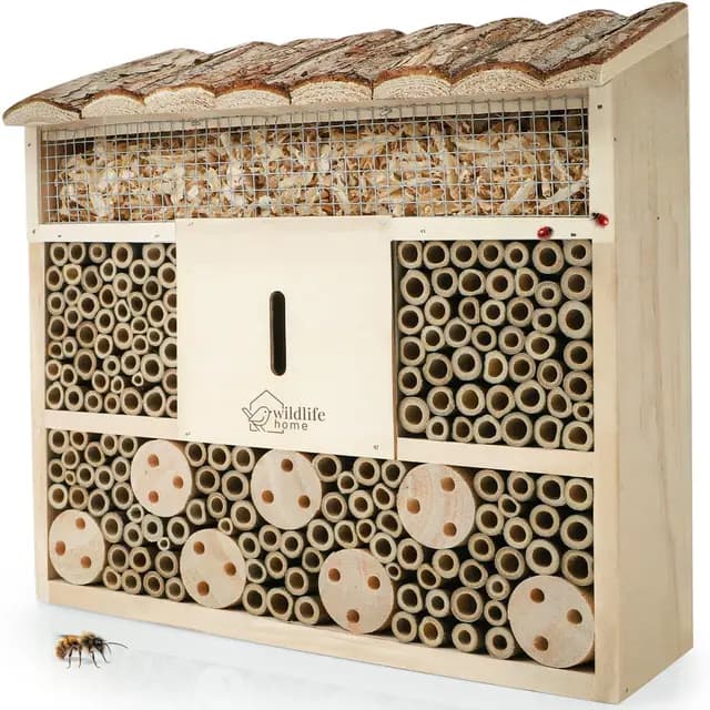 Wildlife Home Insektenhotel mit Rindendach – Bild 1