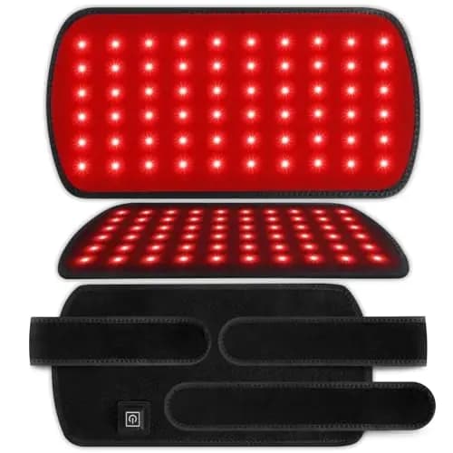 Rotlichtlampe Gürtel, Nahinfrarot-Lichttherapie für Körper, Triple-Chip 660nm 850nm LED Infrarot-Gürtel, Tragbares Infrarotlicht-Gerät für Rücken & Knie, Heimpflege-Set