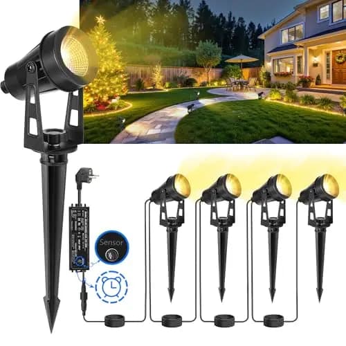 LAMPELIP LED Gartenstrahler Set