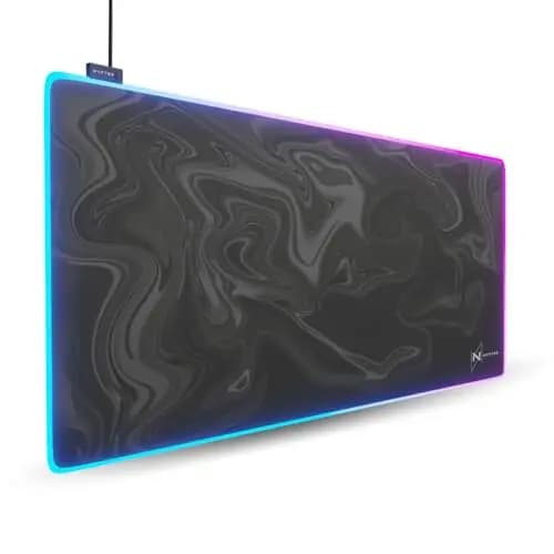 Nyfter - RGB XXL Gaming Mauspad RGB Nyfpad - 900x500mm Mousepad - Liquid Design und RGB Premium Mousepad für Gamer