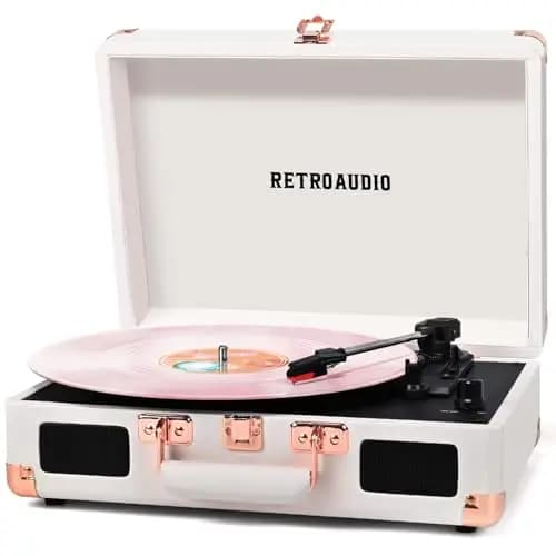 RetroAudio Vintage Suitcase Plattenspieler – Bild 1