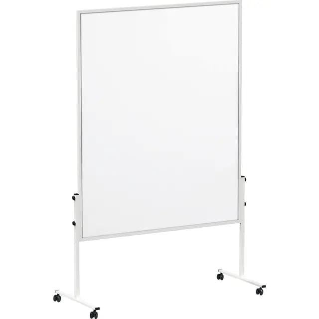 MAUL Moderationstafel MAULsolid 150x120 cm | Stabiles Whiteboard mit beidseitiger Nutzung | Magnetboard für Magnete, beschriftbar mit Marker | Magnetische Tafel für Büro, Schule | Weiß