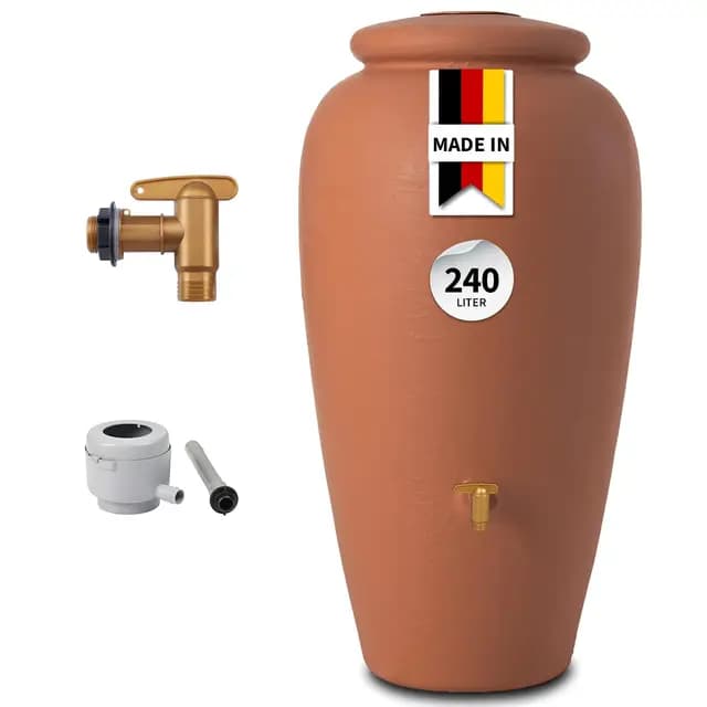 Garantia Amphore Regentonne 240 Liter Terrakotta