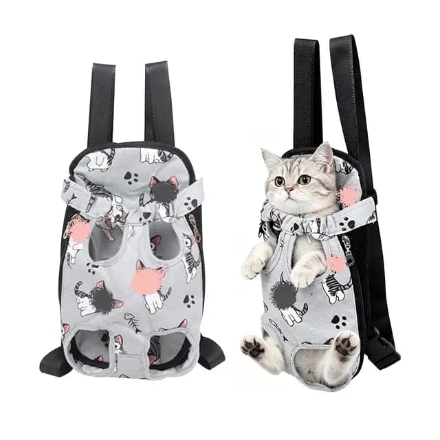 Katzentransporttasche, Cartoon Transporttasche Katze, Atmungsaktiv Mesh Tragbar Katzentasche, Katzen Transport Tasche, Katzen Tragetasche, Katzenrucksack für Katze, Welpen, Kleine Hunde