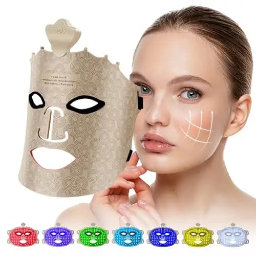 USUIELIGHT 7-Farben LED Lichttherapie Gesichtsmaske