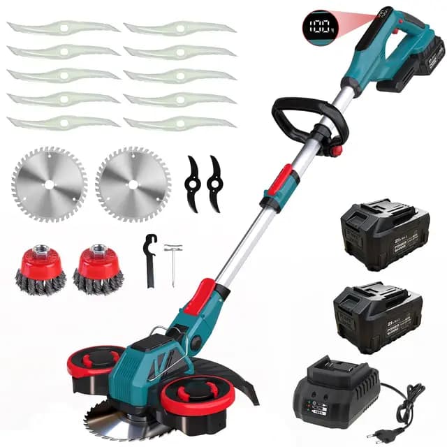 Hengriacly 21D 3-in-1 Akku-Rasentrimmer und Kantenschneider 21V