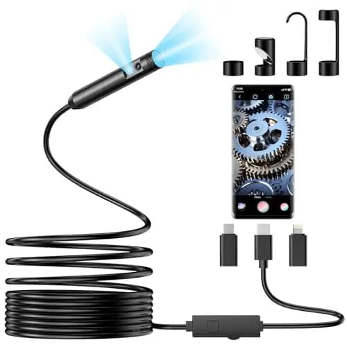 OneAmg Doppellinsen-Endoskopkamera 1080p IP67 5 m