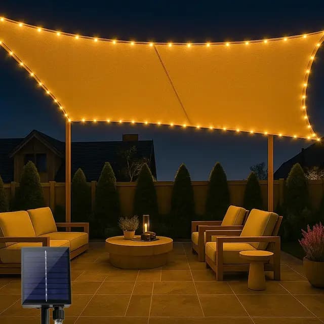 ABIUBIU LED-Sonnensegel 3x4m