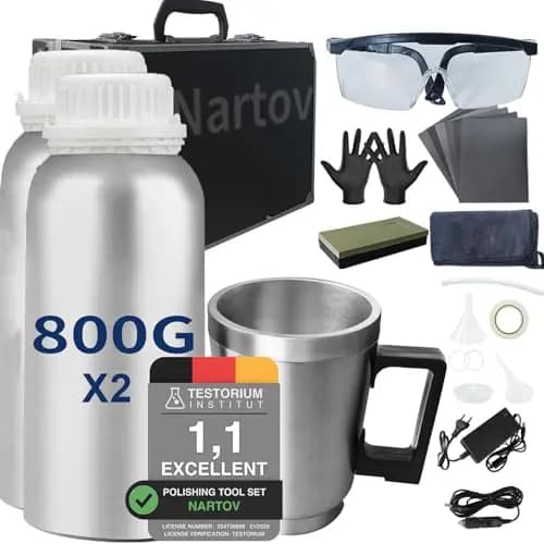 Scheinwerfer Aufbereitung Set,1600g Scheinwerfer Bedampfen Set für Vergilbung,Scheinwerfer Polierset,Scheinwerfer Politur Reparaturwerkzeug,Reparaturflüssigkeit(800 g * 2er-Pack)