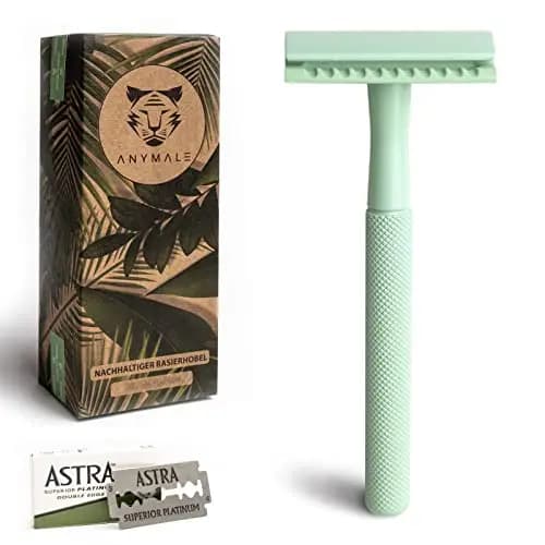 ANYMALE Safety Razor Mint Edition inkl. 5 Ersatzklingen