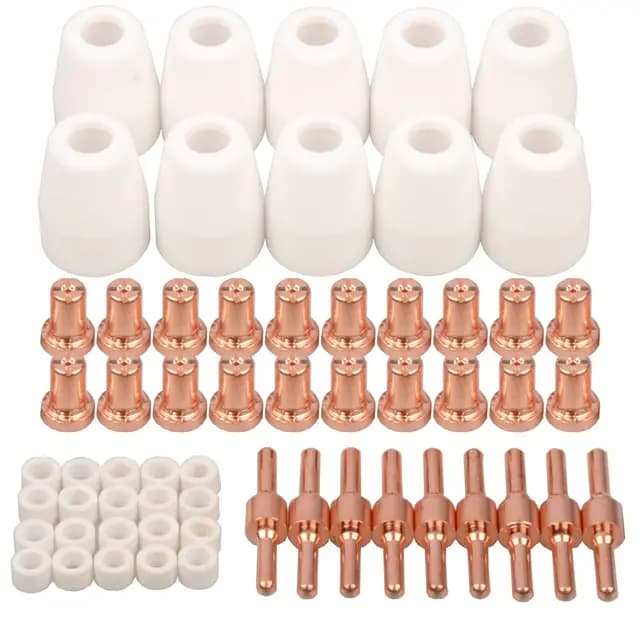 60pcs PT-31 Extended Air Plasma Cutting Düse Elektrode Verbrauchsmaterial Fit CUT-40 CUT-50D CT-312