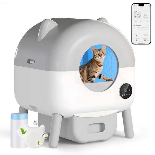 JUMMICO Selbstreinigende Katzentoilette XXL – Bild 1